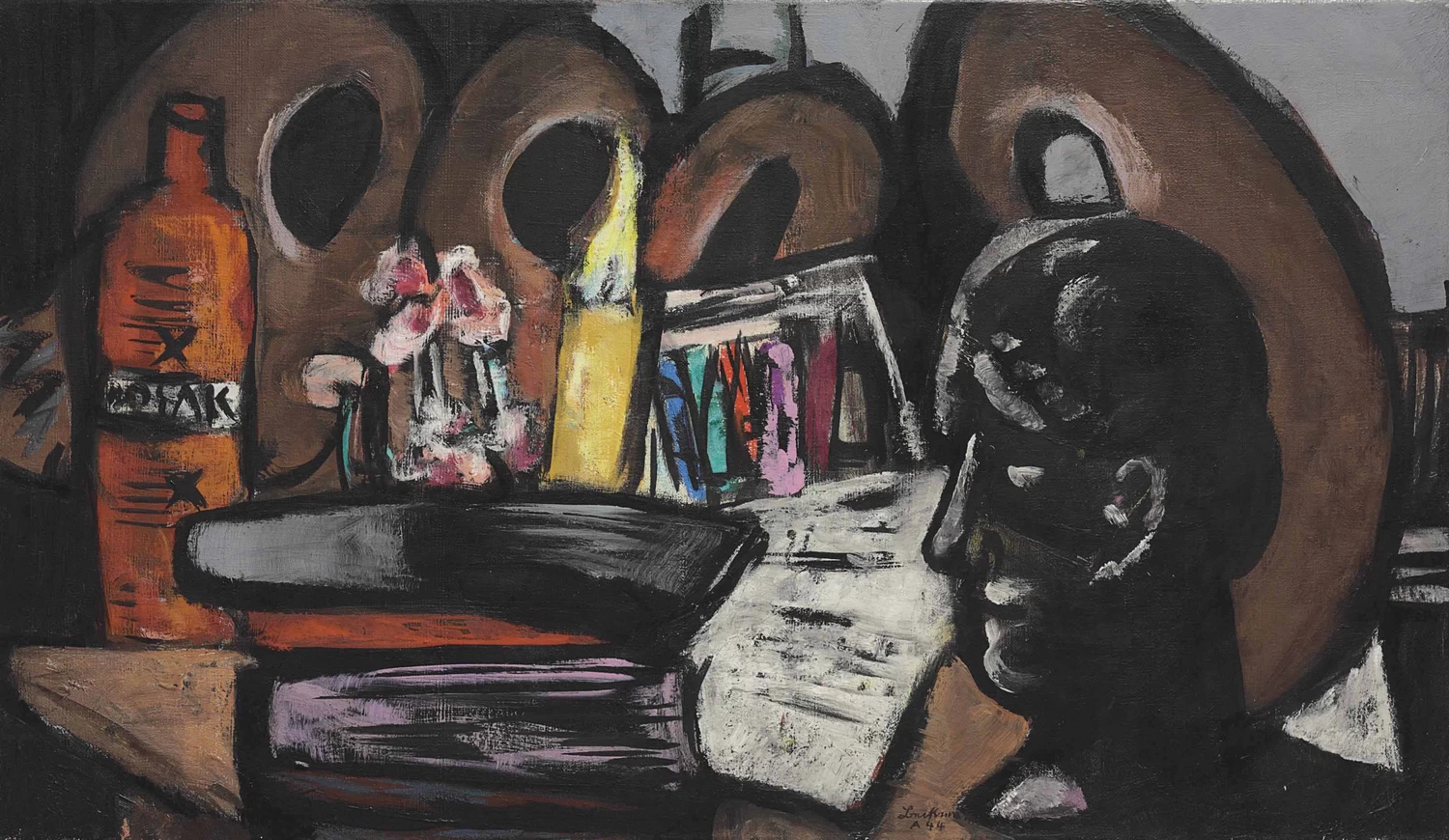 Natura morta con tavolozze, 1944 - Galerie Andrea Caratsch, St. Moritz